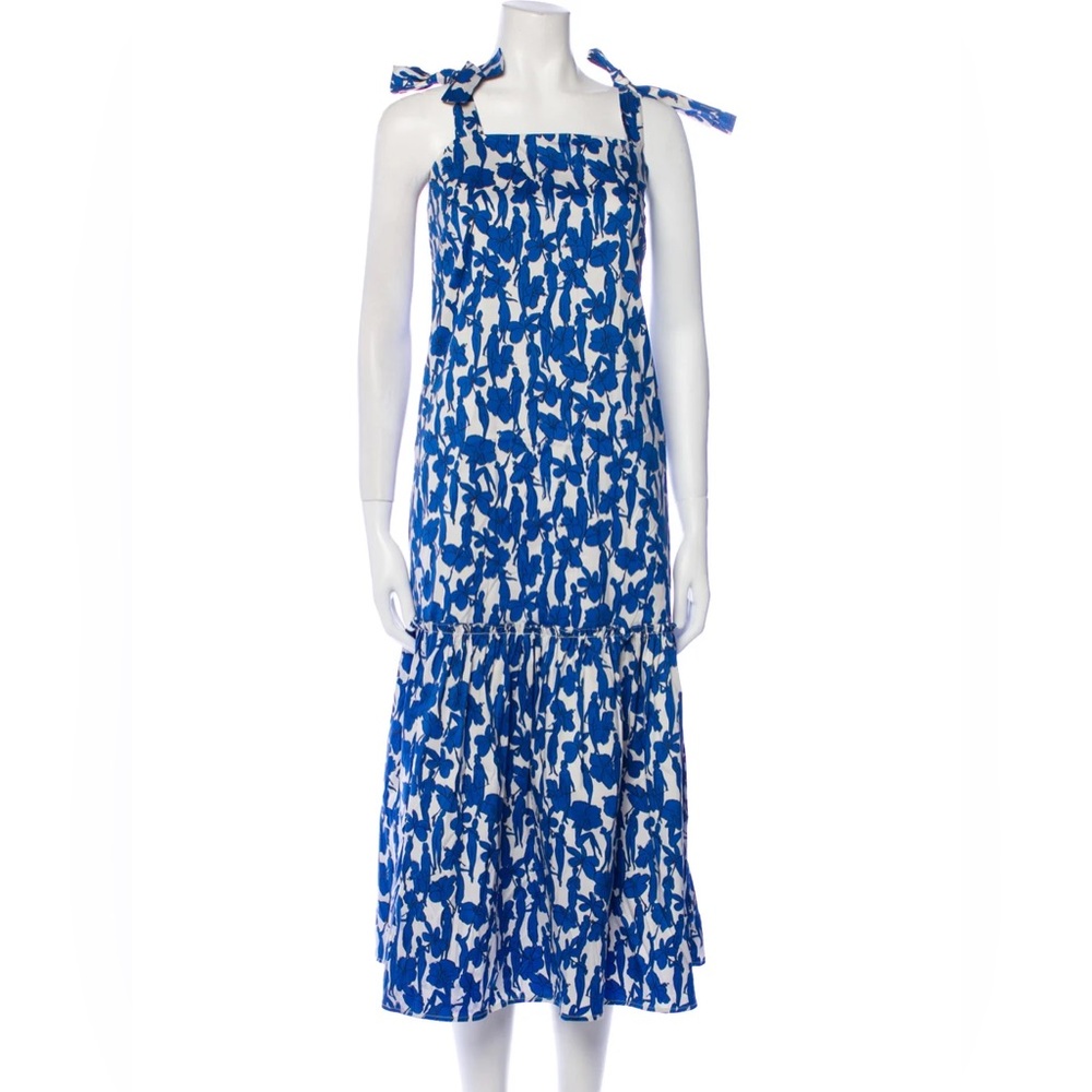 Tory Burch DROP WAIST TIE-SHOULDER DRESS - Picture 2 of 5